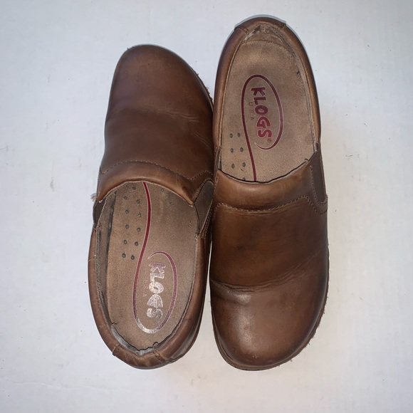 Klogs USA Brown Leather Clogs Size 8.5 - Picture 1 of 6